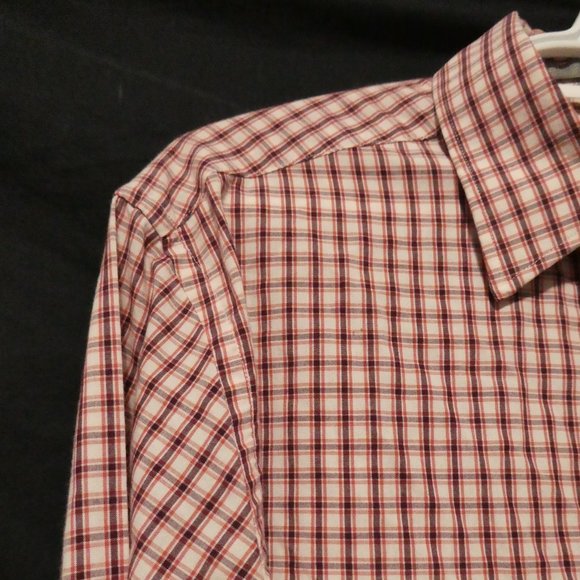 PROTOCOL, checkered button down shirt, 15.5 neck, 34-35 - Picture 3 of 16